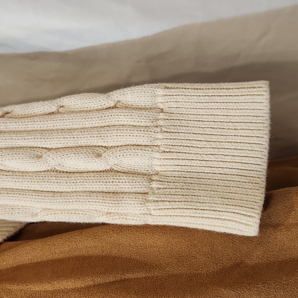 Chaps cream cable knit longsleeves sweater - Picture 3 of 7